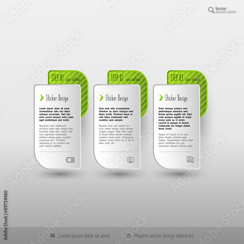 Business infographics template for web design