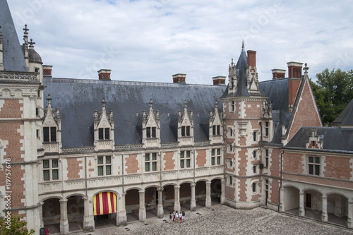 France, BLOIS - JULY 26, 2014: Fragment of Castle Blois. Shootin