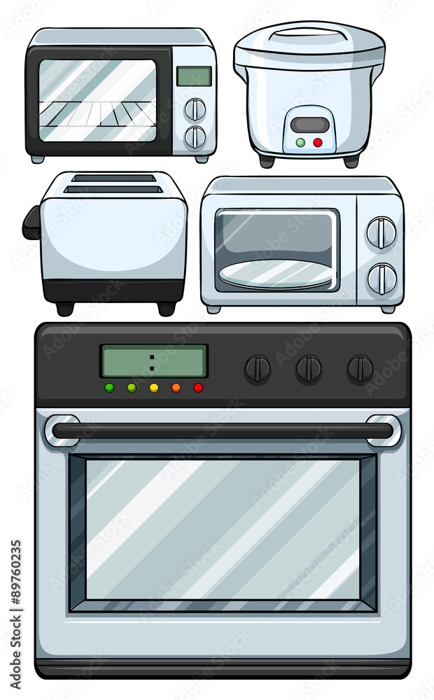 Obraz premium Electronic equipments used in kitchen