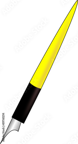 Fotografija žluté pero
