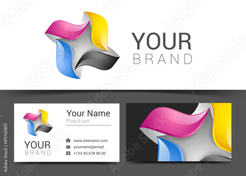 business card creative design template Corporate Identity logo