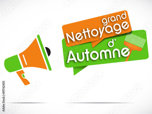 mégaphone : grand nettoyage d'automne