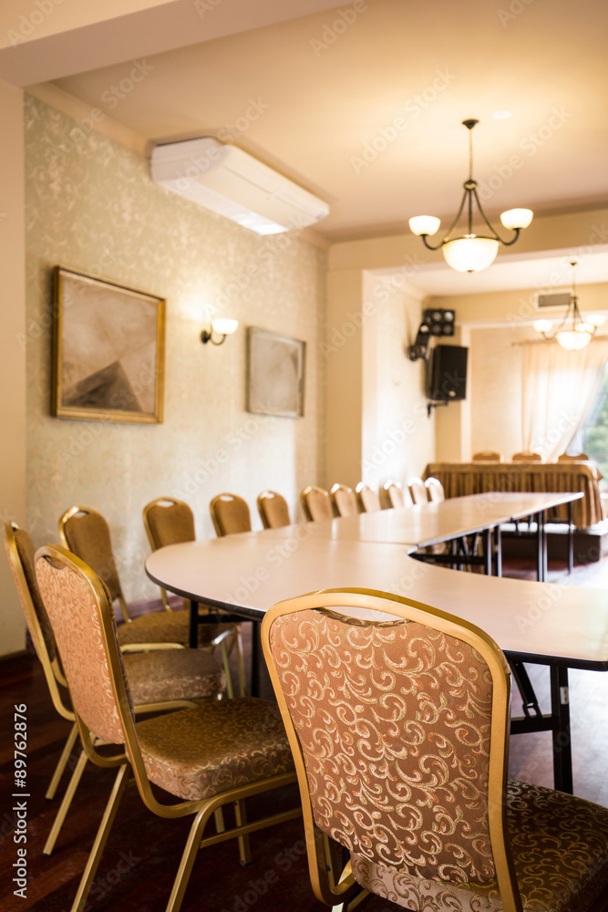 Conference room in luxury hotel