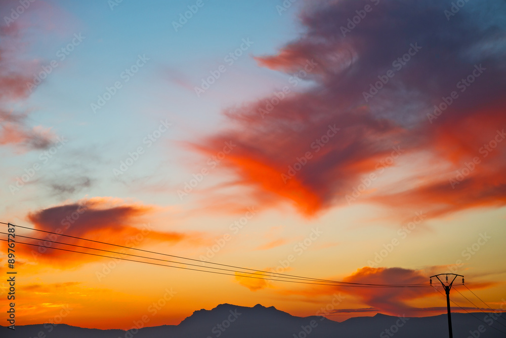 mountain in morocco africa current red sunrise mountain in morocco africa current red sunrise