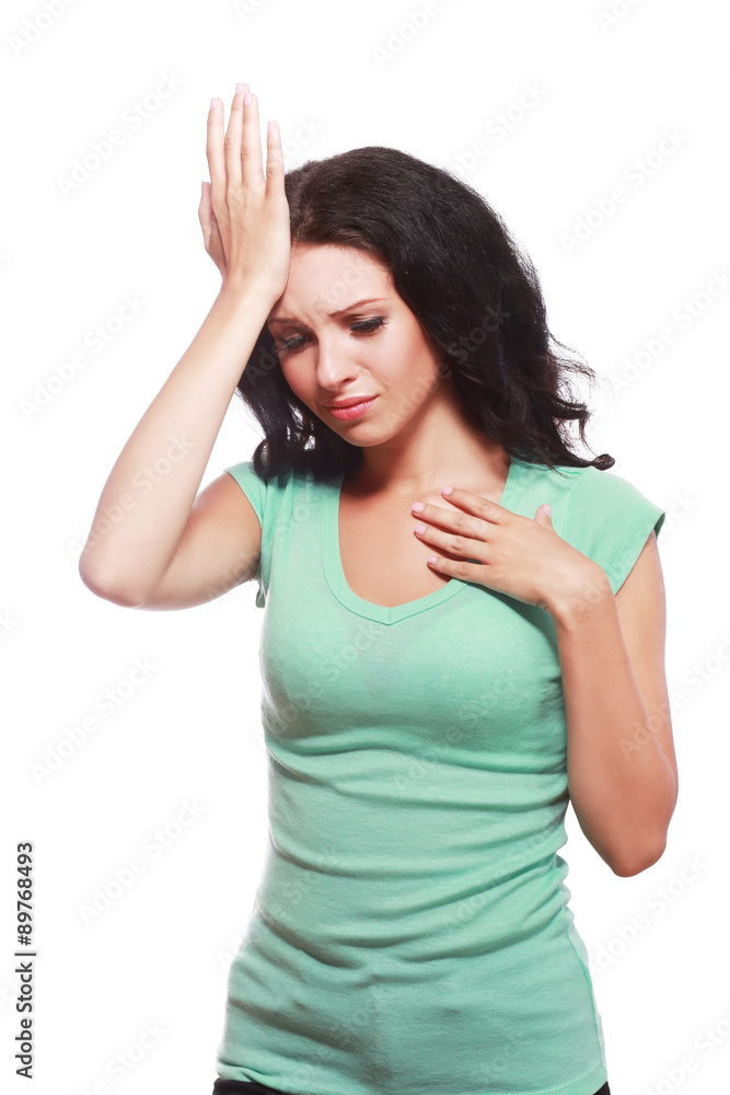 Fototapeta premium woman remembered something