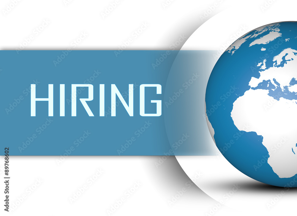 Naklejka premium Hiring