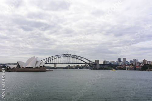 Sydney cloudy cityscape #89769658