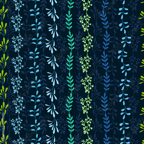 Herbs and leaves pattern
