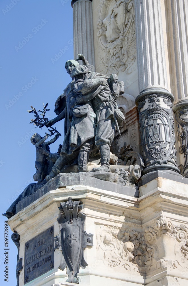 Obraz premium statue à madrid