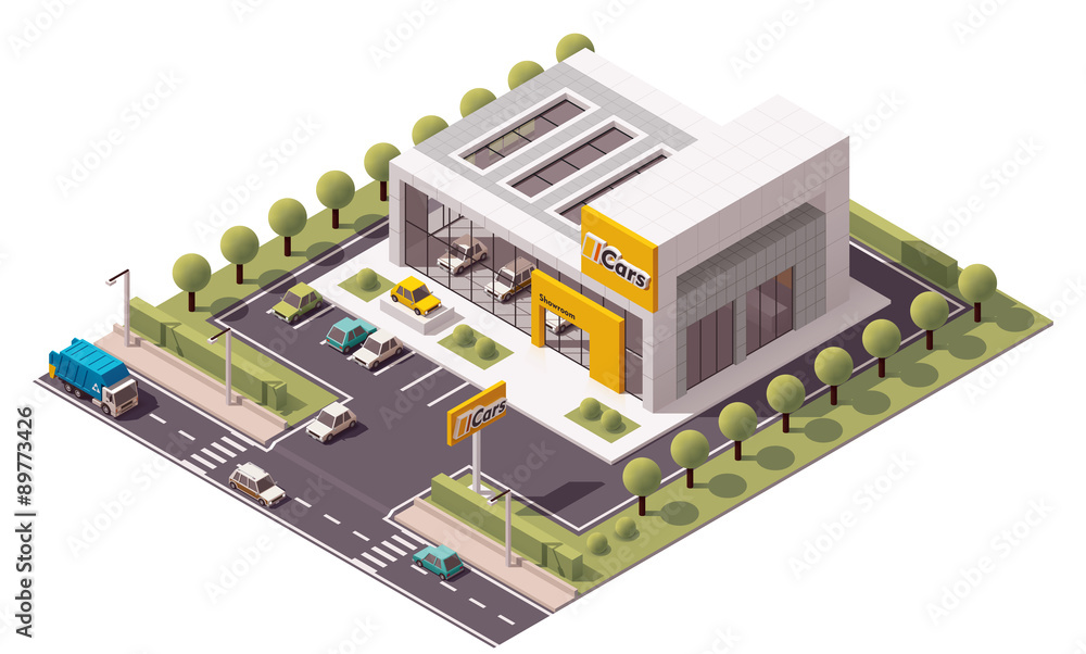 Vector Car Showroom