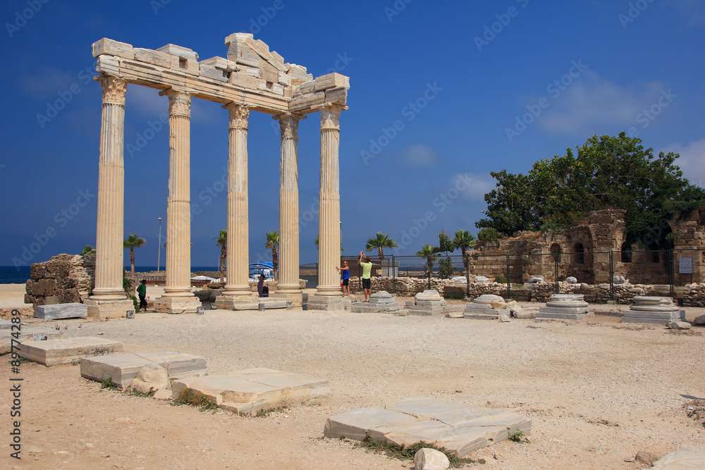 The Temple of Apollo in Side. Turkey.