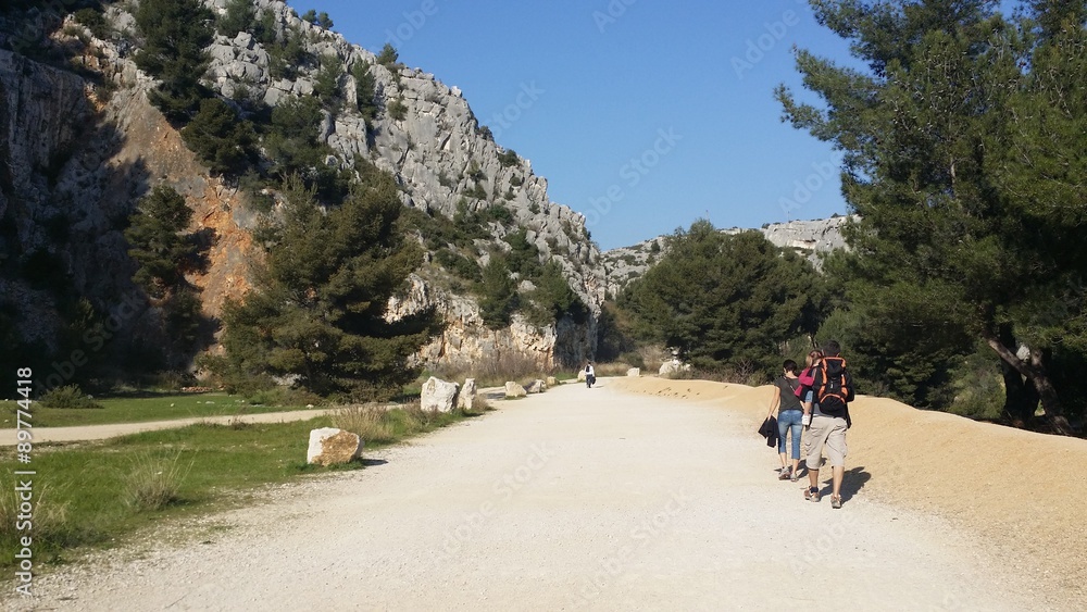 Fototapeta premium Randonnée à Cassis (ville de France)