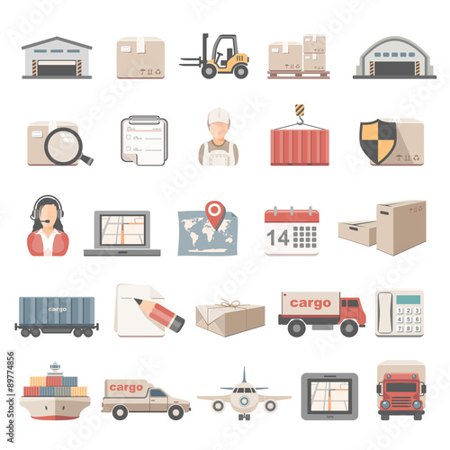 Flat Icons - Logistic
