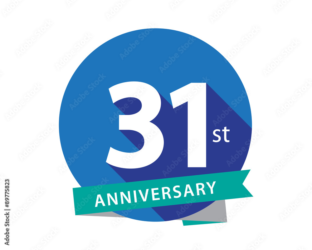 31 Anniversary Blue Circle Logo 31 Anniversary Blue Circle Logo
