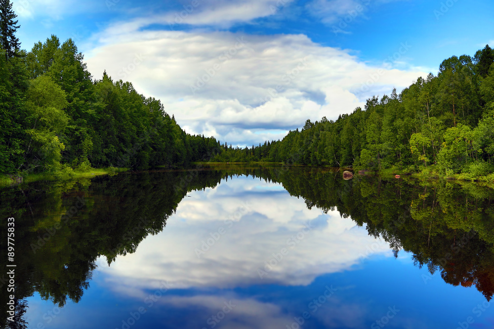 beautiful lake in Karelia