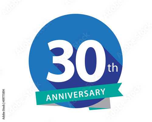 30 Anniversary Blue Circle Logo