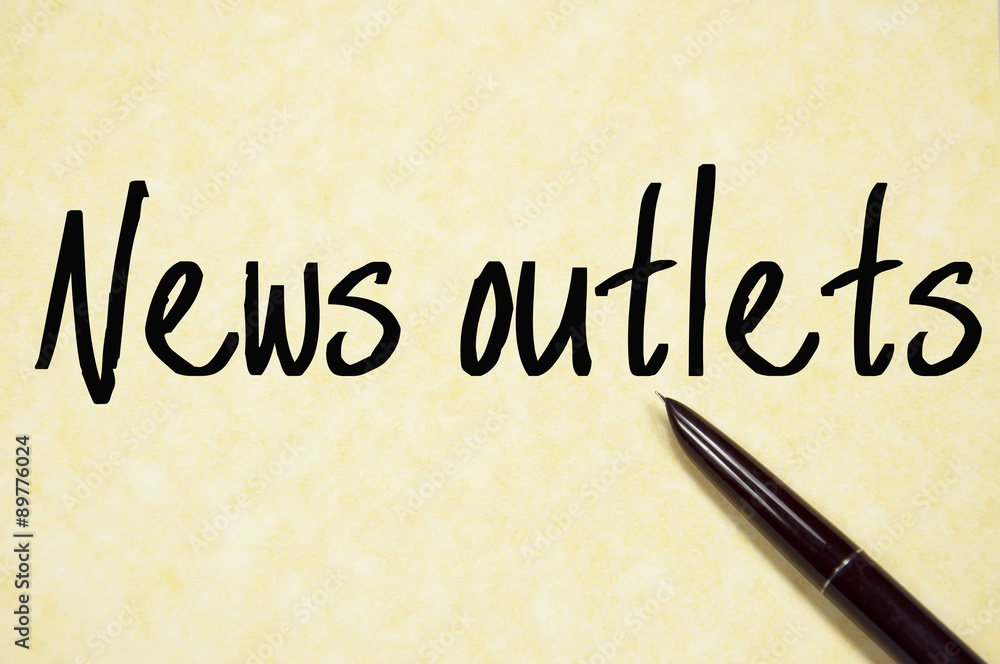 news outlets text write on paper news outlets text write on paper