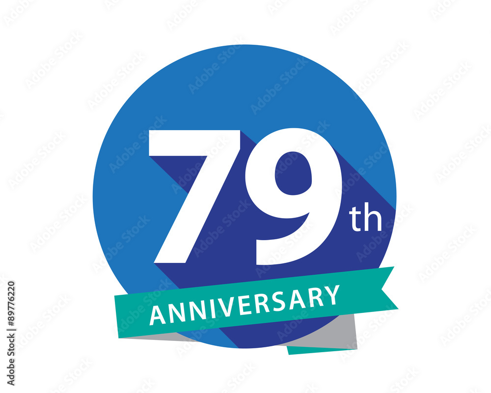 79 Anniversary Blue Circle Logo 79 Anniversary Blue Circle Logo