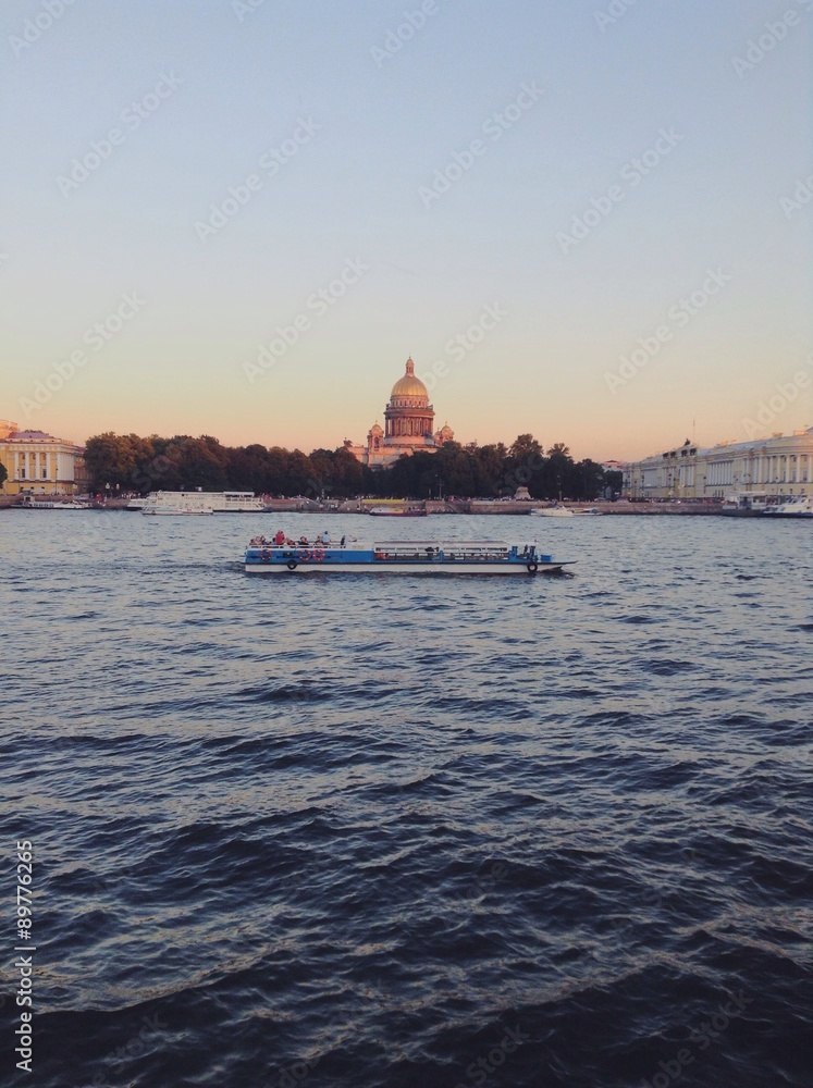 Naklejka premium boat trip