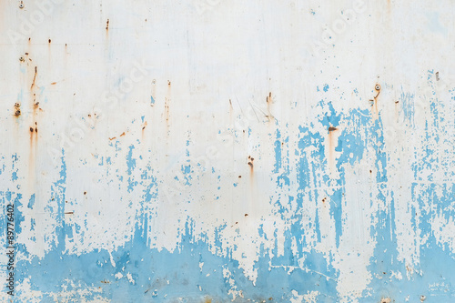 Old and dirty paint wall with rust spot texture background