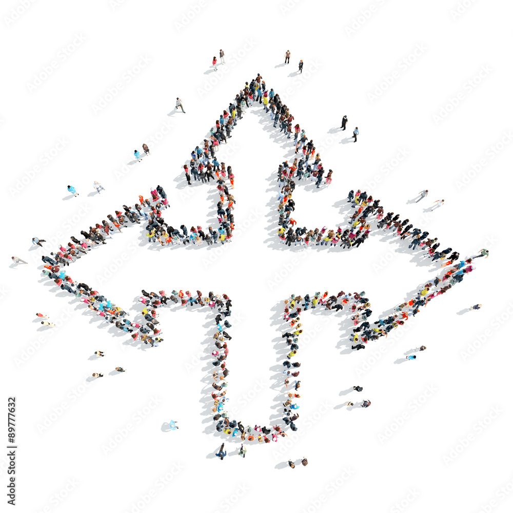 people shape arrow cartoon people shape arrow cartoon