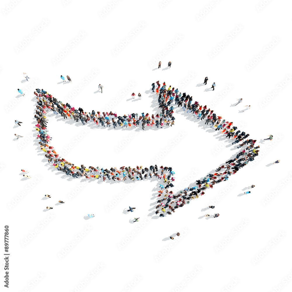 people shape arrow cartoon people shape arrow cartoon