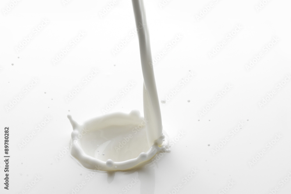 Pouring milk splash Pouring milk splash