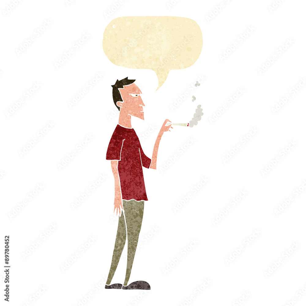 cartoon annoyed smoker with speech bubble cartoon annoyed smoker with speech bubble