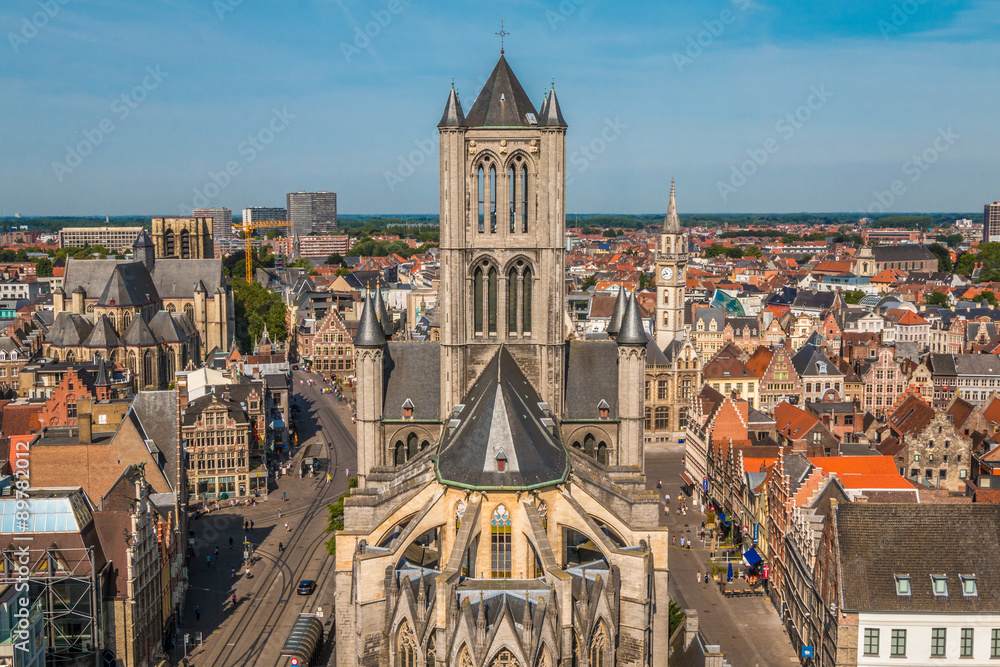 Fototapeta premium Saint Nicholas Church in Ghent