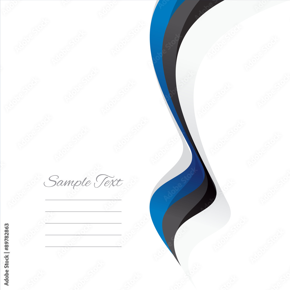 Abstract Estonian right ribbon vector Abstract Estonian right ribbon vector