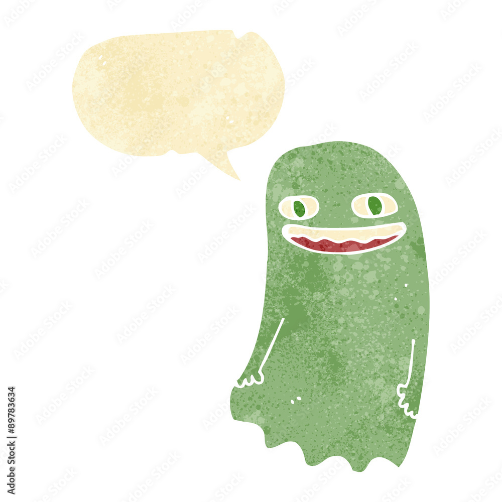 funny cartoon ghost with speech bubble funny cartoon ghost with speech bubble