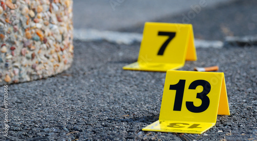 Crime Evidence Marker photo