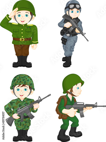 army soldier boy posing