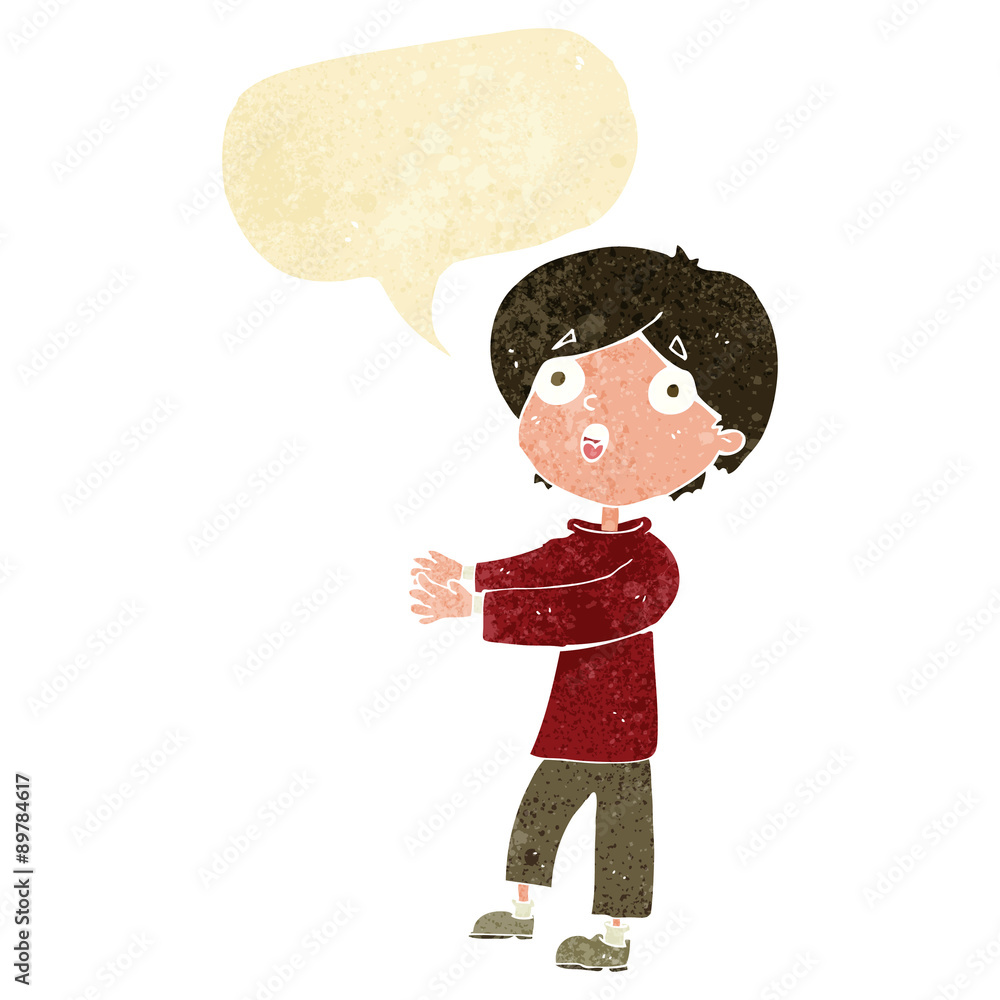 cartoon shocked boy with speech bubble cartoon shocked boy with speech bubble