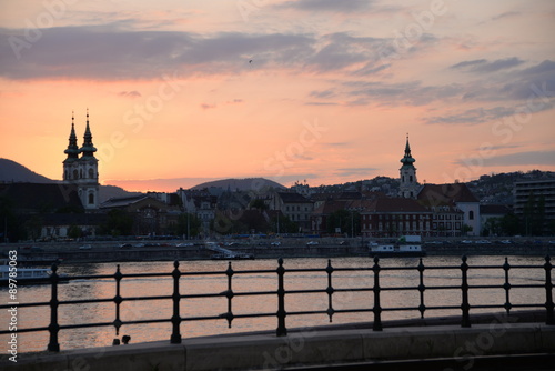 Canvas Print ATARDECER EN BUDAPEST