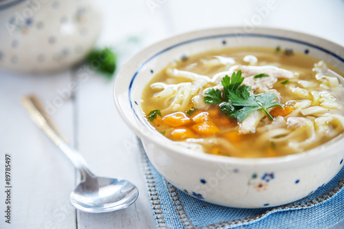 Hot and alible chicken soup