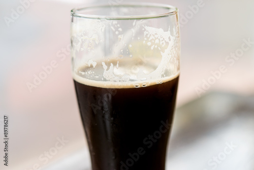 glasses of dark beer