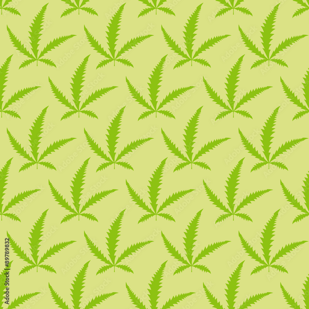 Marijuana leaves seamless pattern. VEctor Narcotic background Marijuana leaves seamless pattern. VEctor Narcotic background