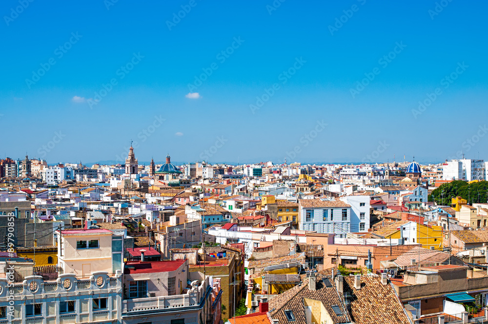 View above of Valencia, Spain