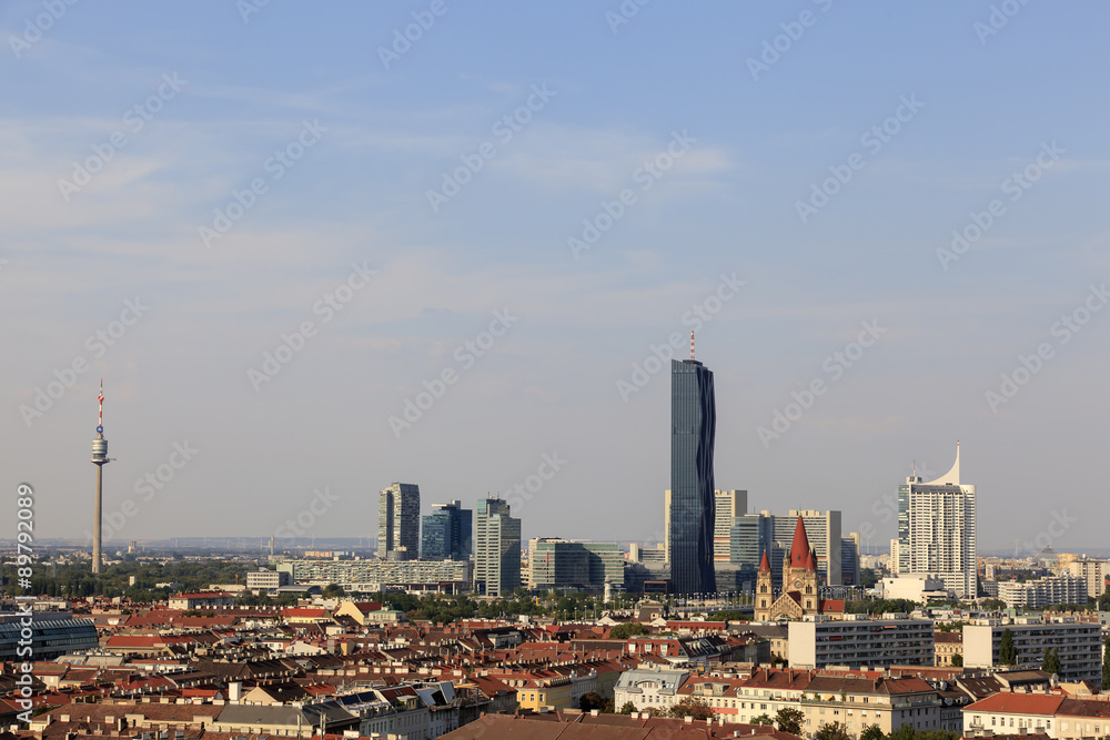 Panorama von Wien an der Donau