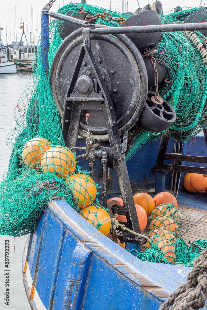 Trawler / Detail of a fishing boat at the harbor