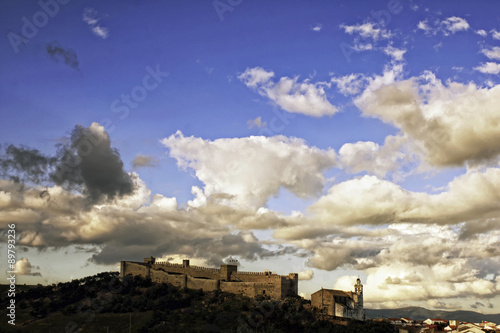 Castillo de Santa Olalla del Cala en la provincia de Huelva