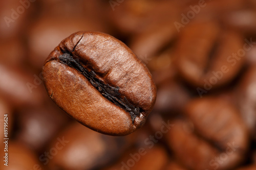 Close-up einer Kaffeebohne