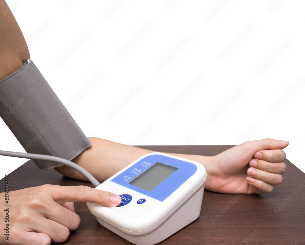 Woman Hand and measuring blood pressure 2 Woman Hand and measuring blood pressure 2