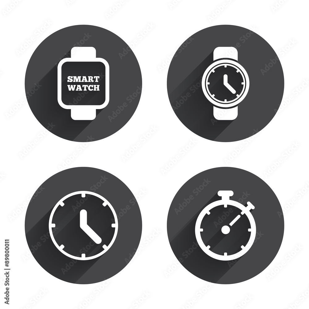 Smart watch. Mechanical clock time and timer. Smart watch. Mechanical clock time and timer.