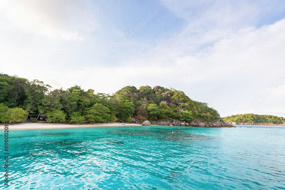 Honeymoon Bay and beach in Similan island, Thailand Honeymoon Bay and beach in Similan island, Thailand