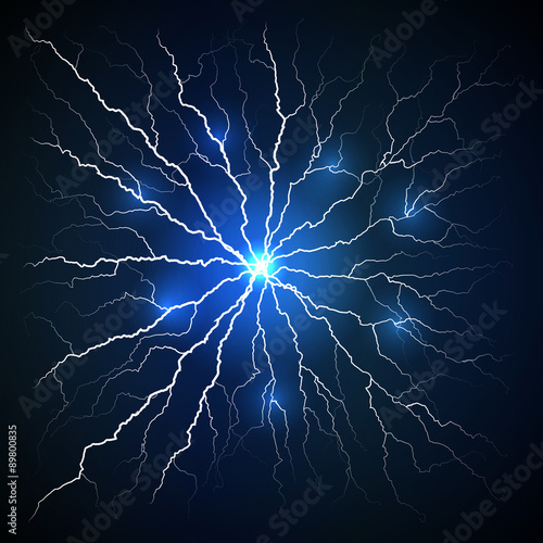 lightning from the center