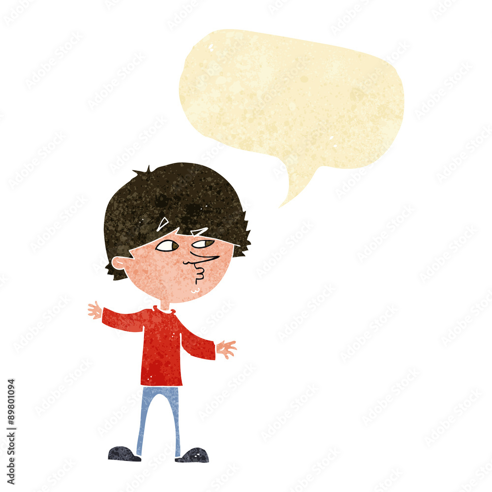 cartoon curious man with speech bubble cartoon curious man with speech bubble