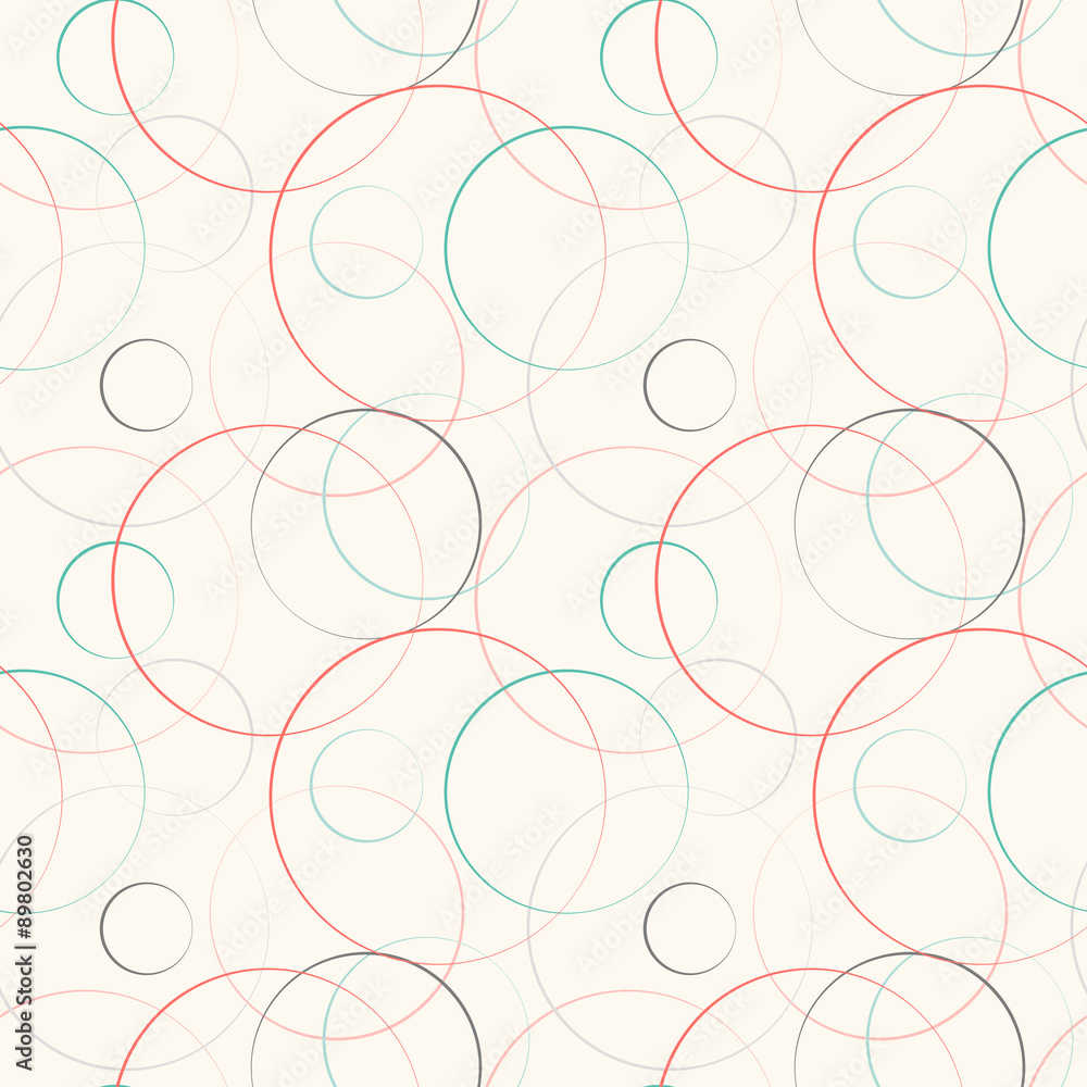 Abstract geometric line and round seamless pattern. Abstract geometric line and round seamless pattern.