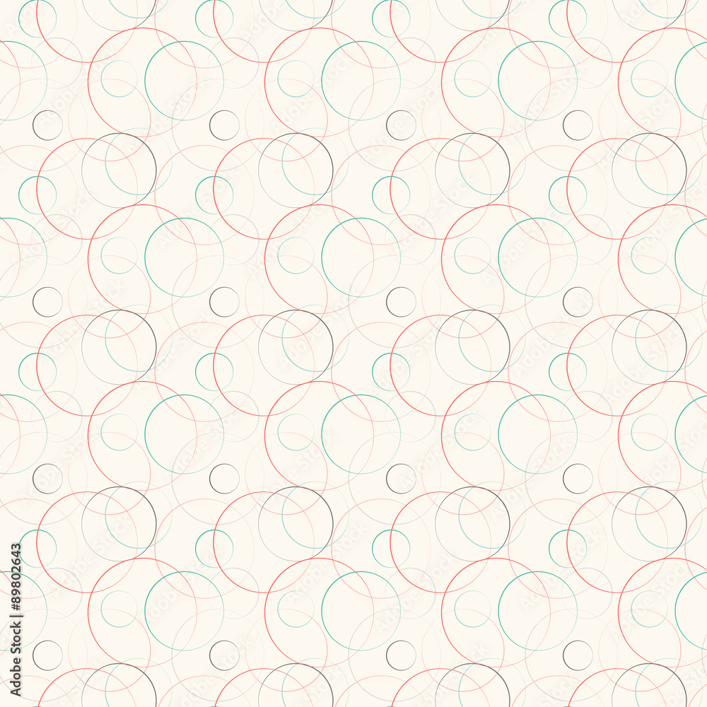 Abstract geometric line and round seamless pattern. Abstract geometric line and round seamless pattern.